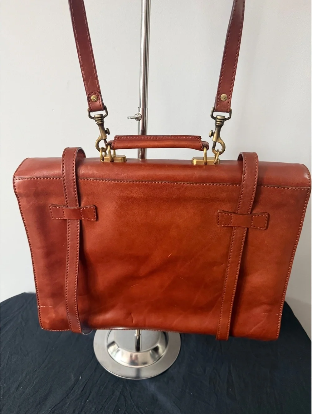 Vintage Pielle 100% Genuine Leather Briefcase Bag